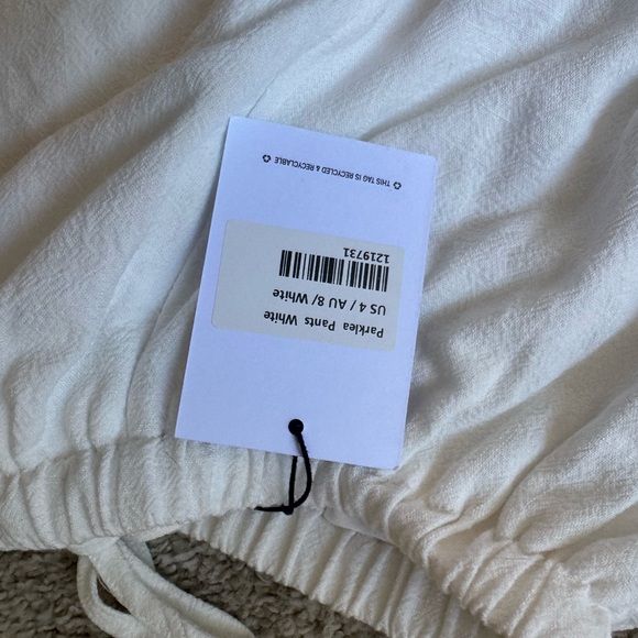 Princess Polly White Parklea Pants NWT - Picture 4 of 5